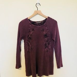 Soft Surroundings Camden Waffle Knit Long Sleeve